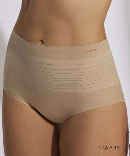 SELMARK-中高腰修飾褲(膚)00253