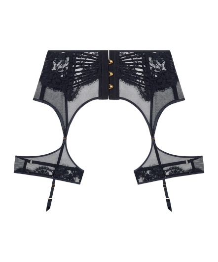 魅影-蕾絲吊襪帶(黑)