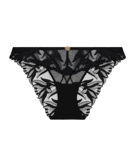 甜蜜狂喜-蕾絲三角褲(黑)