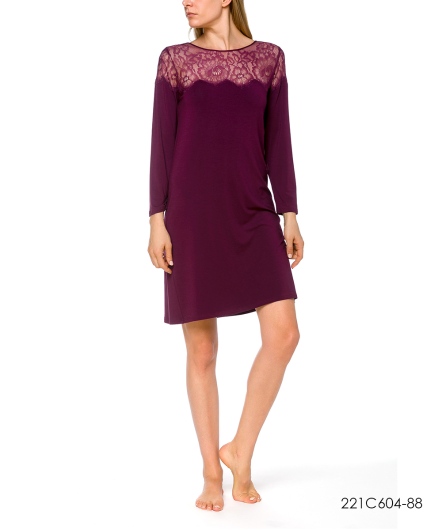 莫代爾短洋裝(豆沙紅)221C604