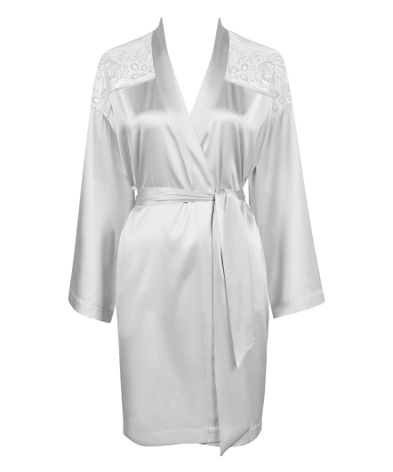 午夜低語-蠶絲外袍(銀)