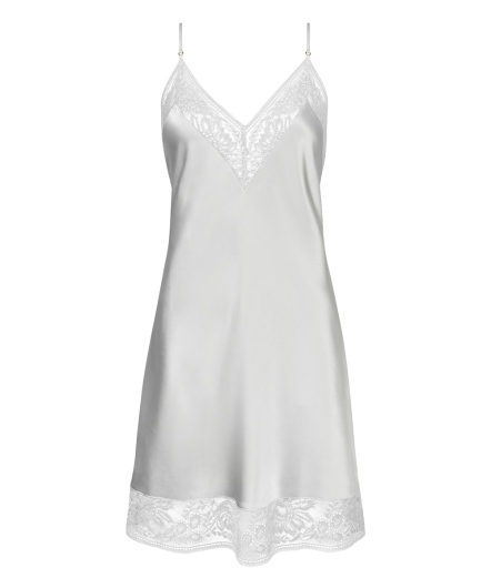 午夜低語-蠶絲短襯裙(銀)