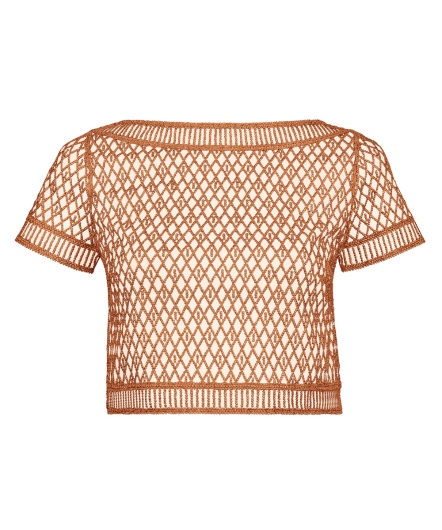 星塵織夢-造型短版上衣(琥珀金)