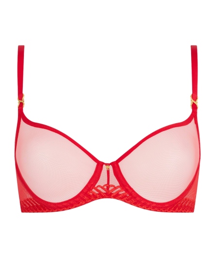 純情-半罩無襯內衣(紅)
