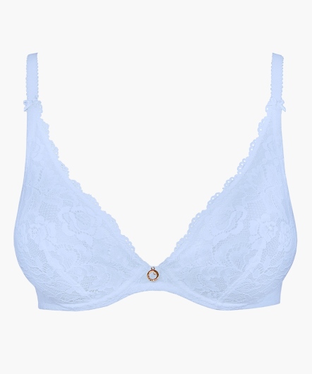 玫瑰物語-水滴無襯內衣(粉藍)