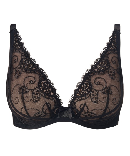 烈愛-水滴無襯內衣(黑)