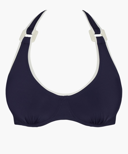 波浪灣-鋼圈泳衣(海軍藍)