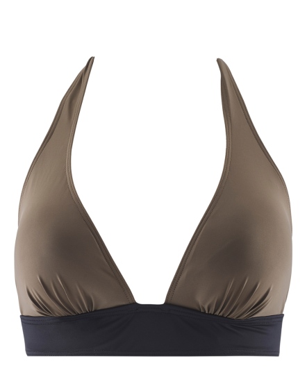 崇高之美-無鋼圈泳衣(棕梠綠)