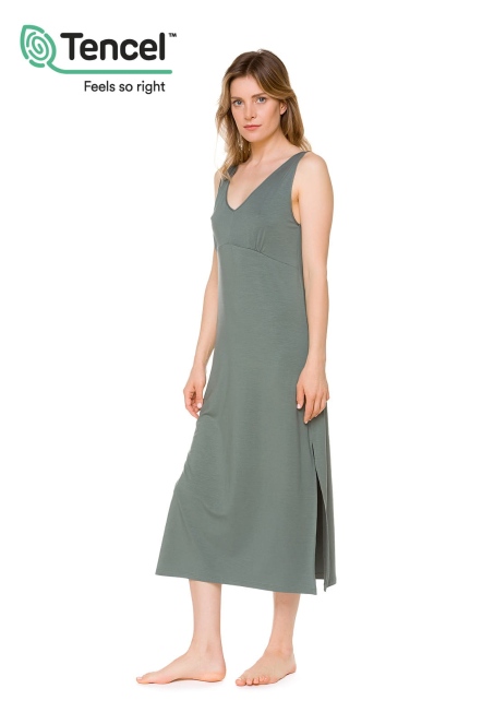 TENCEL®天絲長洋裝(橄欖綠)222T306