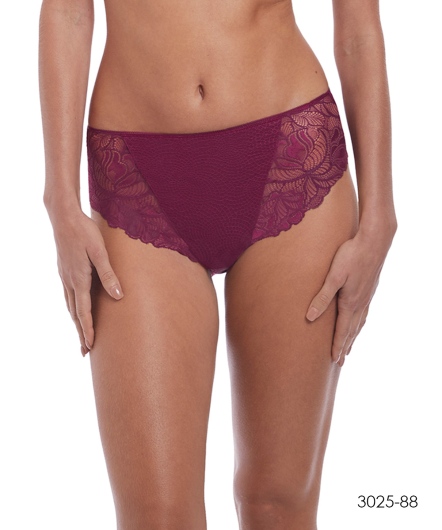 中高腰三角褲(紫紅)3025