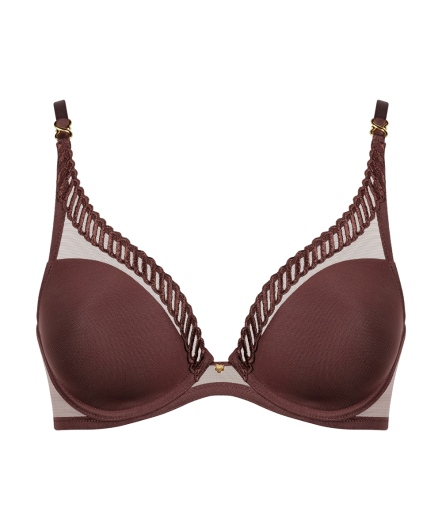 純情-水滴薄襯內衣(棕褐)