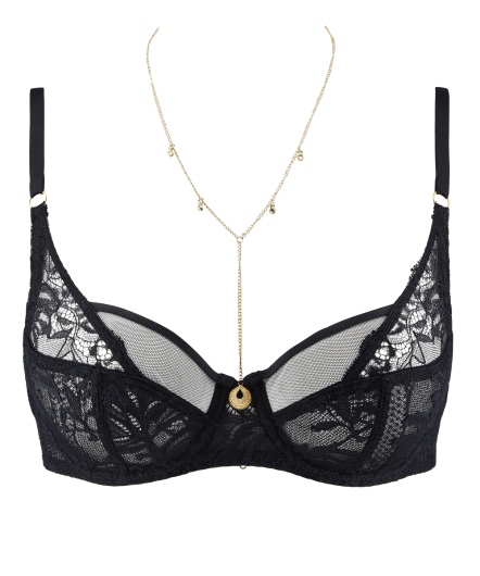 金色芳華-全罩杯無襯內衣(黑)