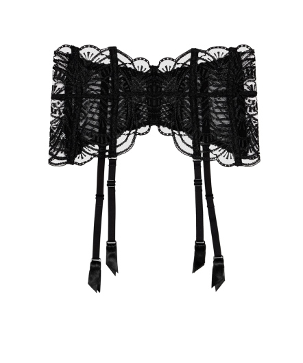 異域情調-蕾絲吊襪帶(黑)