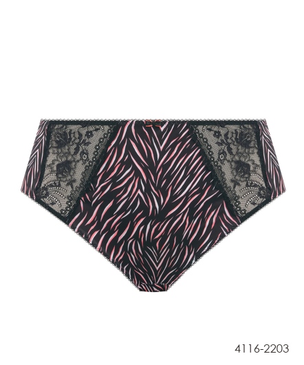 中高腰三角褲(黑)4116