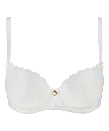 摯愛玫瑰-半罩有襯內衣(牙白)