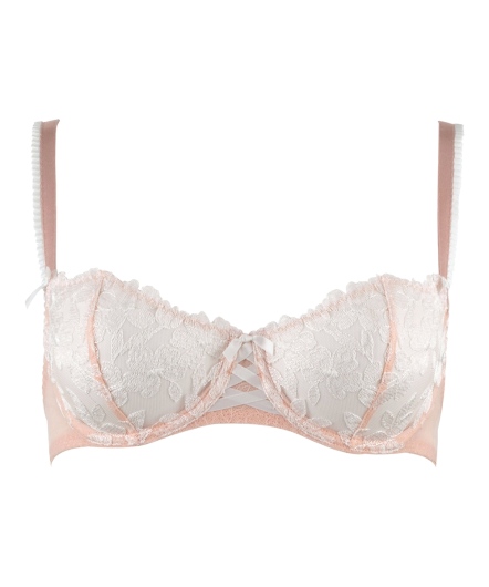 愛情魔術師-半罩無襯內衣(粉橘)