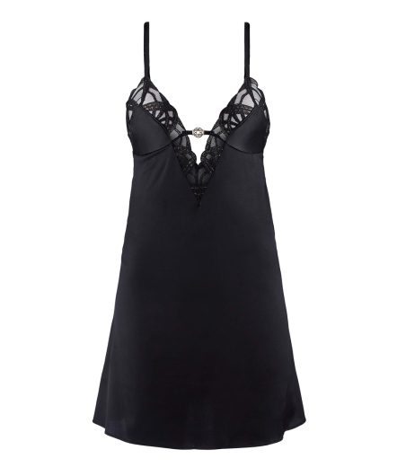 異想天開-美背連身短襯裙(黑)