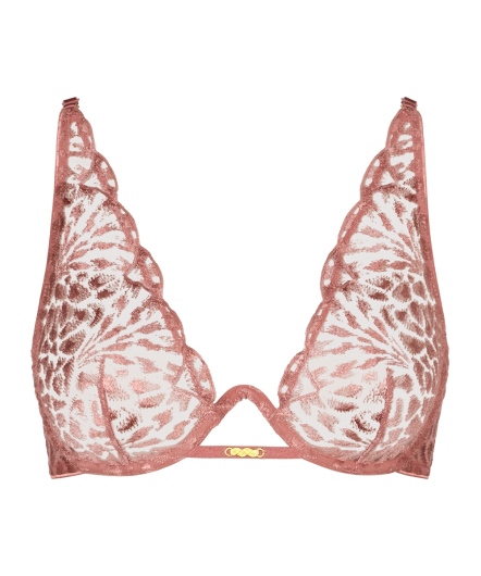 狂戀-一體成型鋼圈水滴無襯內衣(暖粉)