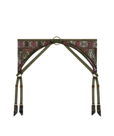 心籟-蕾絲吊襪帶(綠)