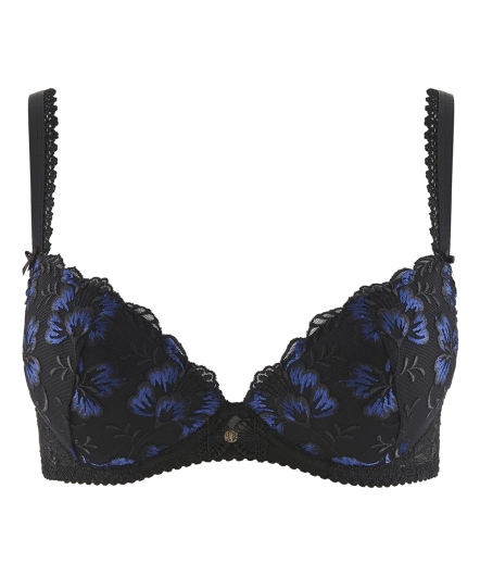 東方詩歌-低脊心薄襯內衣(黑)