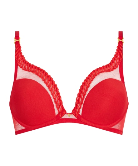 純情-水滴薄襯內衣(紅)