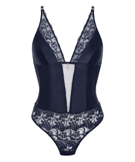 緞韶流芳-連身BODY(深藍)