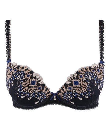 璀璨邂逅-低脊心薄襯內衣(黑)