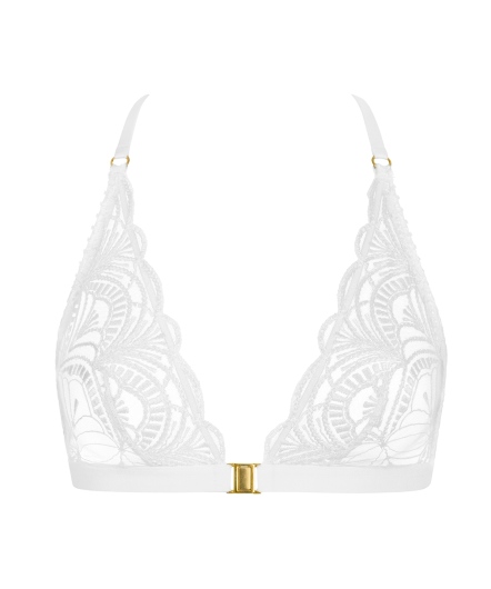 異域情調-美背無鋼圈內衣(白)