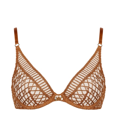 星塵織夢-水滴無襯內衣(琥珀金)