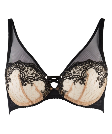 激情夜曲-水滴無襯內衣(黑x膚)