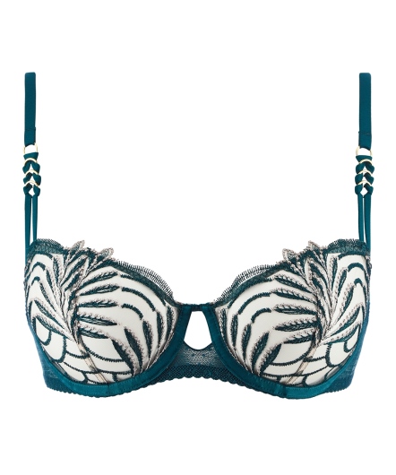 幻想愛-半罩無襯內衣(綠)