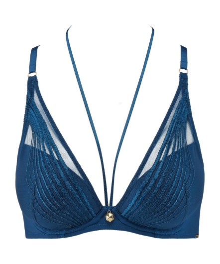 華麗波浪-水滴有襯內衣(藍)